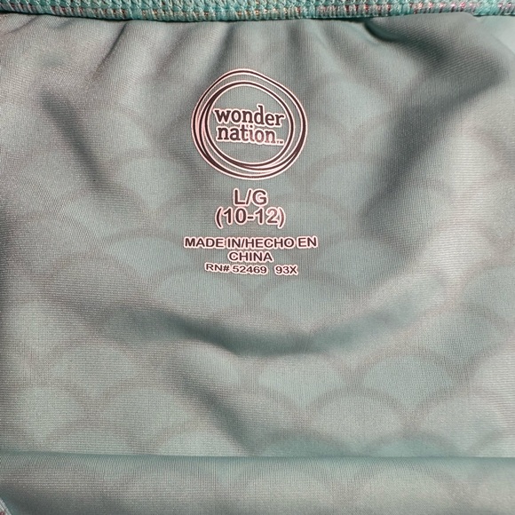 Iridescent Lace Trimmed Mermaid Skirt/Swim Cover - Picture 5 of 8